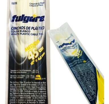 CINTILLO DE PLÁSTICO BLANCO X 25 UND FU0788 FULGORE