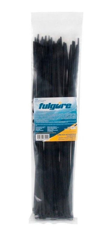 CINTILLO DE PLÁSTICO NEGRO X 25 UNDFU0791 FULGORE