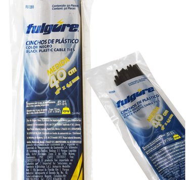 CINTILLO DE PLÁSTICO NEGRO X 50 UND FU1208 FULGORE