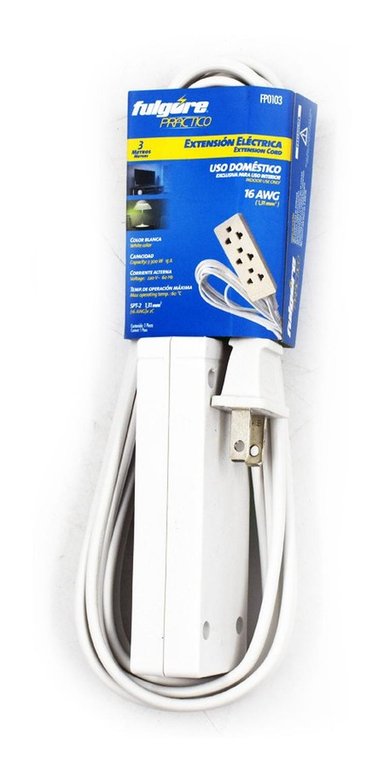 EXTENSIÓN DOMÉSTICA BLANCA 3MTS CALIBRE 2X16 FP0103 FULGORE