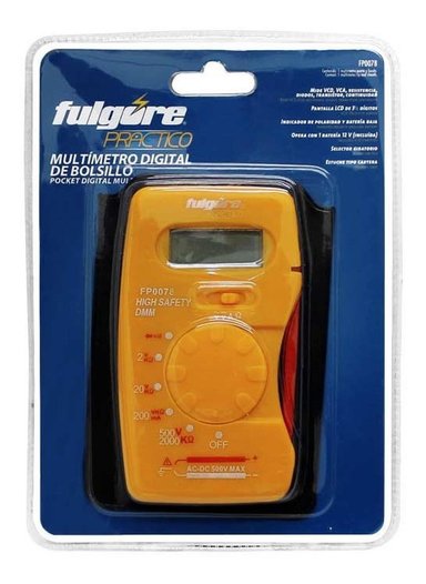MULTIMETRO DIGITAL DE BOLSILLO FULGORE FU0234