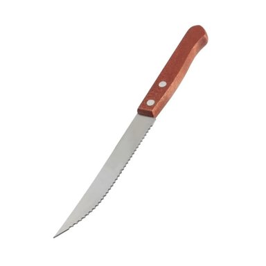 CUCHILLO DE MESA WOLFOX CCORTE SIERRA MANGO DE MADERA WF1701