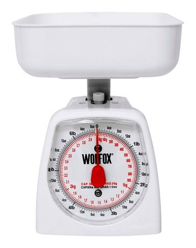 BALANZA BASCULA DOMESTICA 3KG COCINA REPOSTERO WF9539 WOLFOX