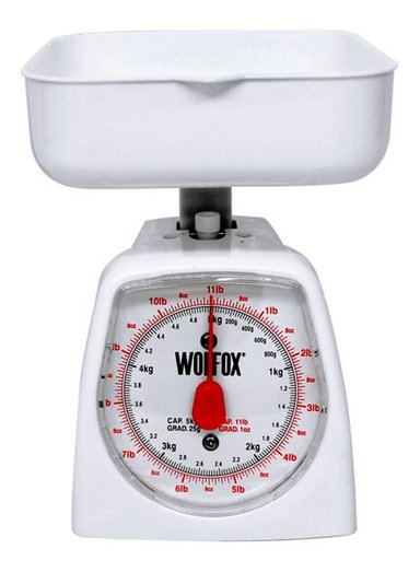 BALANZA BASCULA DOMESTICA 5KG COCINA REPOSTERO WF9540 WOLFOX