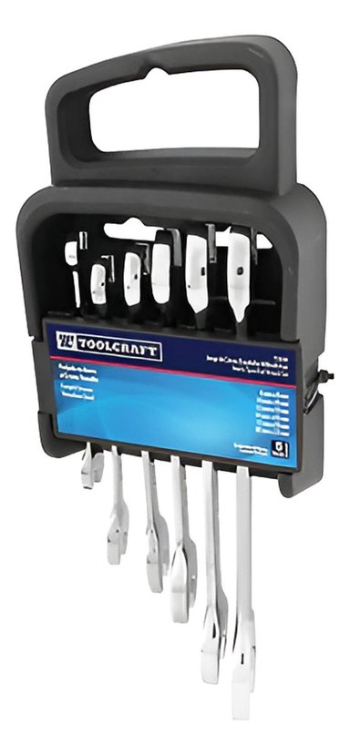 JUEGO DE 6 LLAVES FIJAS MILIMÉTRICAS TOOLCRAFT TC0288