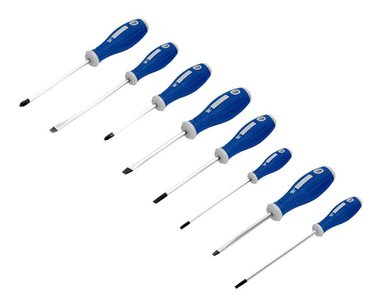 JGO DE DESARMADORES MANGO BIMATERIAL 8 PZS. TOOLCRAFT TC1426