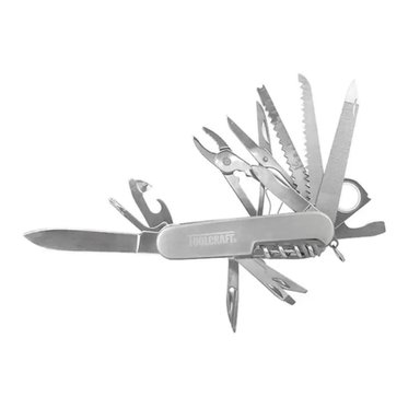 NAVAJA TIPO SUIZA 21 EN 1 ACERO INOXIDABLE TOOLCRAFT TC0674