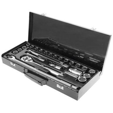 JUEGO DE HERRAMIENTAS 1/2' 26 PIEZAS TOOLCRAFT TC0261