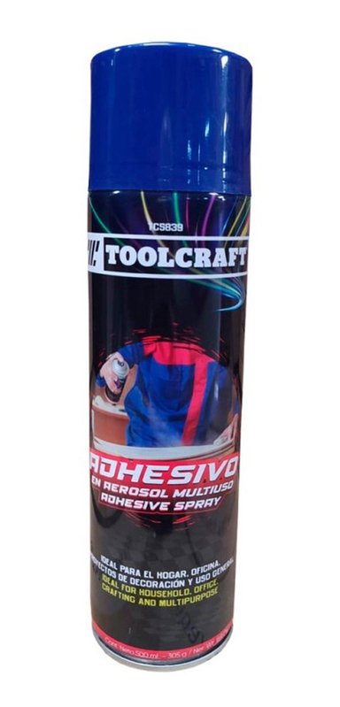 ADHESIVO EN AEROSOL MULTIUSO 500ML TOOLCRAFT TC5839