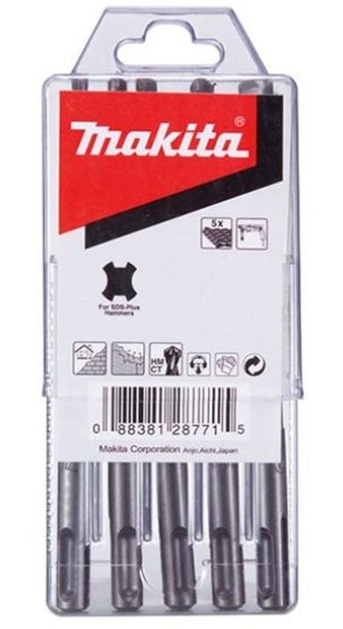SET DE BROCAS SDS-PLUS 5 UNID MAKITA D-07973