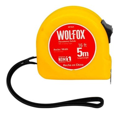 WINCHA ANCHA 5 METROS X 3/4' (COLOR SURTIDO) WOLFOX WF3525