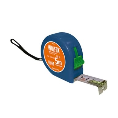 WINCHA FLEXÓMETRO 7.5 M X 25 MM (1″) AZUL - WOLFOX WF3506