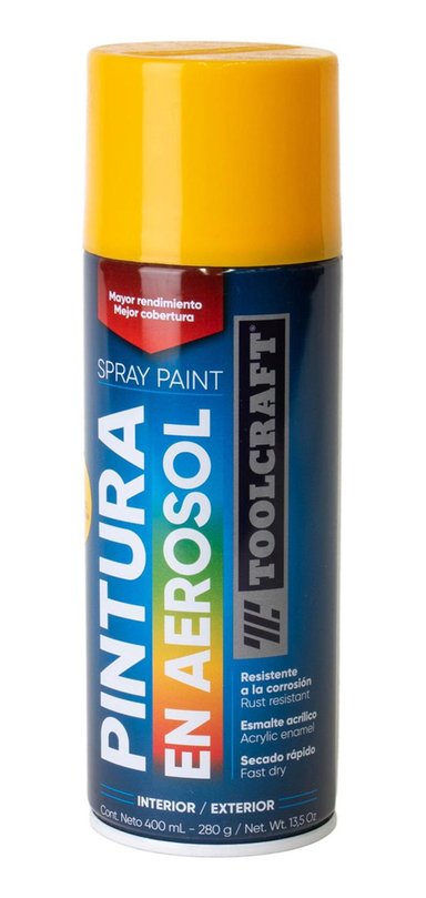 PINTURA EN SPRAY COLORES BÁSICOS AMARILLO GIRASOL TOOLCRAFT