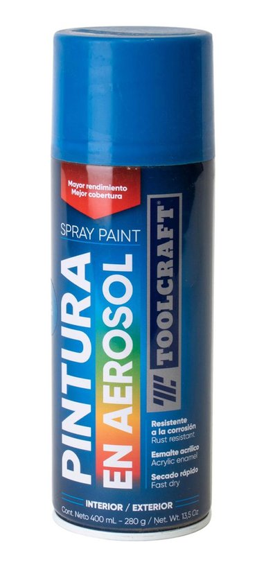 PINTURA EN SPRAY COLORES BÁSICOS AZUL REAL TOOLCRAFT TC1647