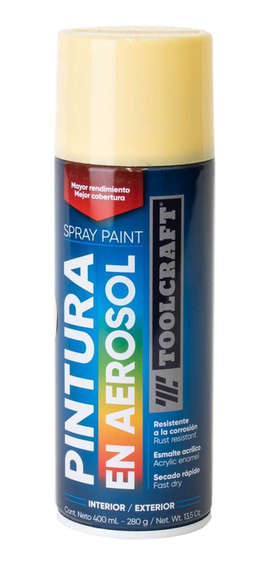 PINTURA EN SPRAY COLORES BÁSICOS BEIGE TOOLCRAFT TC1653