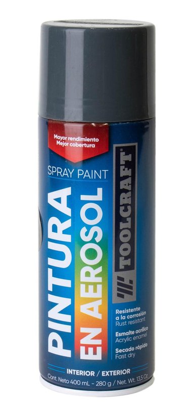 PINTURA EN SPRAY COLORES BÁSICOS GRIS MÁQUINA TOOLCRAFT