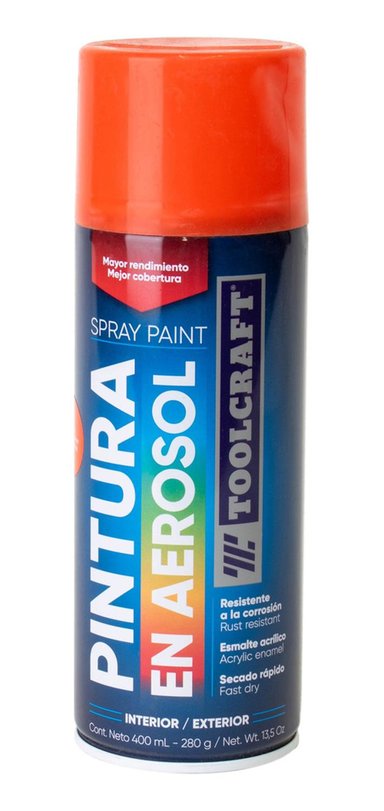 PINTURA EN SPRAY COLORES BÁSICOS NARANJA CHEVY TOOLCRAFT