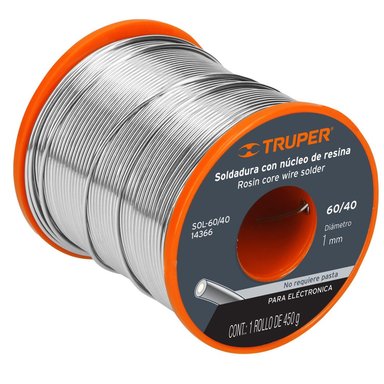 SOLDADURA NUCLEO RESINA 60/40 P/ELEC 14366 TRUPER