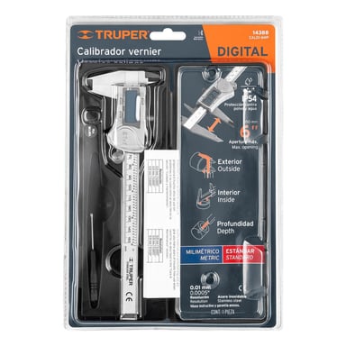 CALIBRADOR VERNIER DIGITAL 6' TRUPER CALDI-6MP - 2