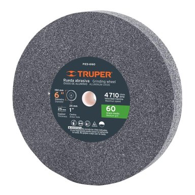 PIEDRA ABRASIVA 6' X 25MM X 1' GRANO 60 TRUPER 16382
