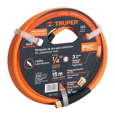 MANGUERA ARMADA 1/4' 15 METROS TRUPER 19015