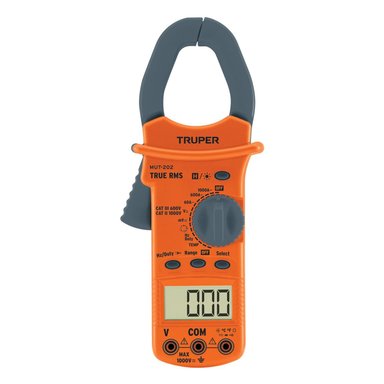 MULTIMETRO DIGITAL CON PINZA 600MV-750V TRUPER 10404