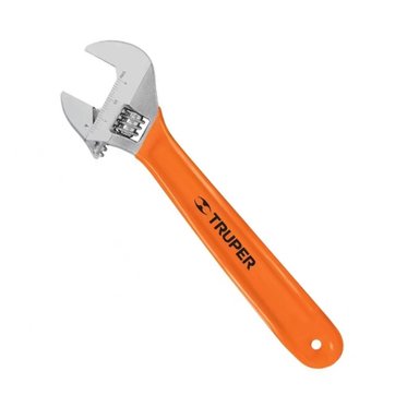 LLAVE FRANCESA 8' CROMADO C/GRIP TRUPER 15510