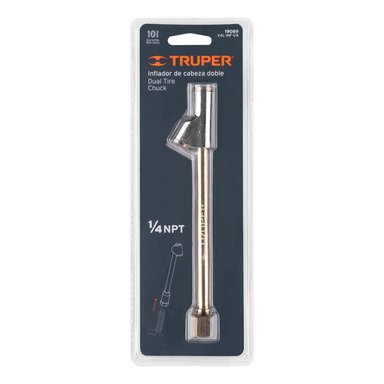 INFLADOR DE CABEZA DOBLE CONEX HEMBRA 1/4' NPT TRUPER