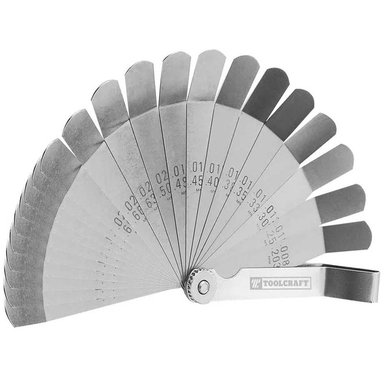 CALIBRADOR 22 HOJAS ANGULADAS EN PULGADAS Y MÉTRICOS TC3369
