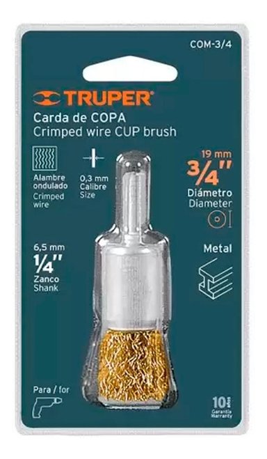 ESCOBILLA COPA 3/4 C/VÁSTAGO TRUPER 11593