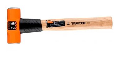 COMBA 2 LBS DOBLE CARA CON MANGO DE MADERA 12 TRUPER 16506