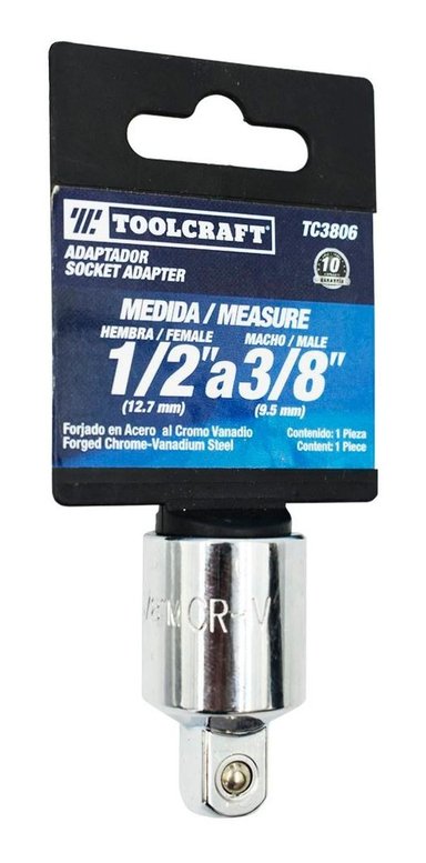 ADAPTADOR DE 1/2 A 3/8 TOOLCRAFT TC3806