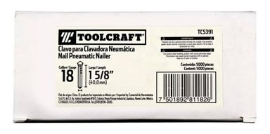 CLAVO 1 5/8 CALIBRE 18 CLAVADORA TOOLCRAFT TC5391