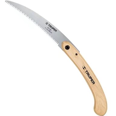 SERRUCHO CURVO PODA 12 MANGO MADERA PLEGABLE TRUPER 18178