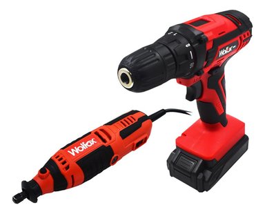 MULTIHERRAMIENTA 1/8 135W + ATORNILLADOR 3/8 12V WF1396-K2