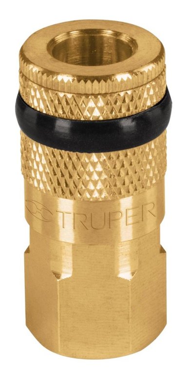 ACOPLE RÁPIDO LATÓN NPT 1/4 HEMBRA TRUPER 19084