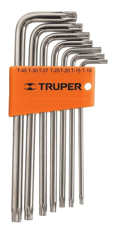JUEGO TORX X 7 PZAS LARGAS T10-T40 TRUPER 15553