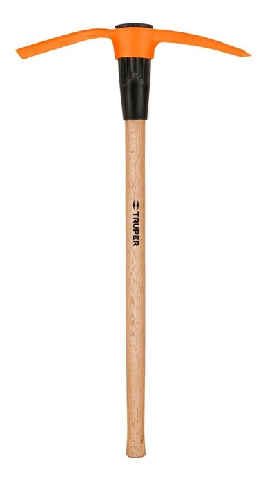 ZAPAPICO MANGO DE MADERA 5 LBS COLOR NARANJA TRUPER 18647