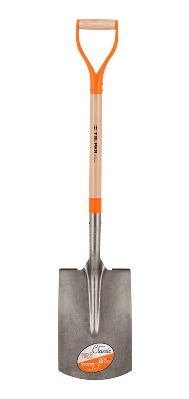 PALA RECTA T-2000 MANGO DE MADERA PUÑO Y TRUPER 10014