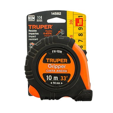 CINTA METRICA 10M CONTRA IMPACTO TRUPER 14582