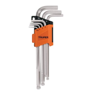 JUEGO LLAVES ALLEN HEXAGONALES PUNTA BOLA 7PZAS TRUPER 15548