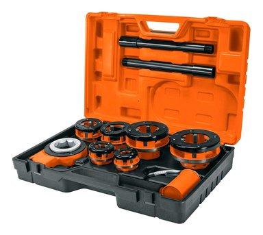 JUEGO TARRAJAS PARA TUBO 9 PIEZAS TRUPER 13071