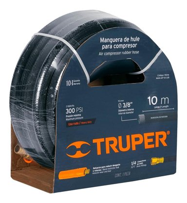 MANGUERA ARMADA 3/8 PARA AIRE 10 M TRUPER 19016
