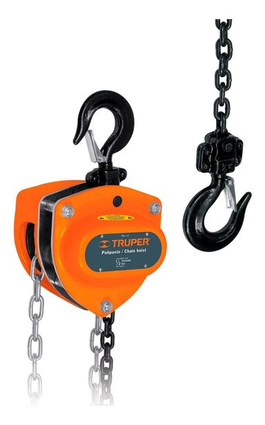 TECLE CON CADENA 3M X 1/2TON TRUPER 16823