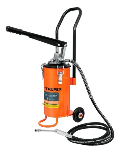 BOMBA INYECTORA GRASA CON CUBETA 5KG TRUPER 16866