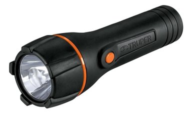 LINTERNA PLÁSTICA 2D COLOR NEGRO TRUPER 13019