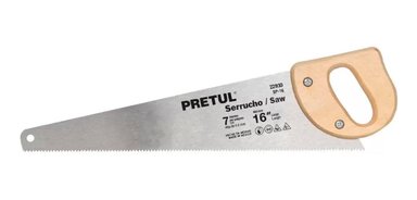 SERRUCHO CON MANGO DE MADERA 16 PRETUL 22930