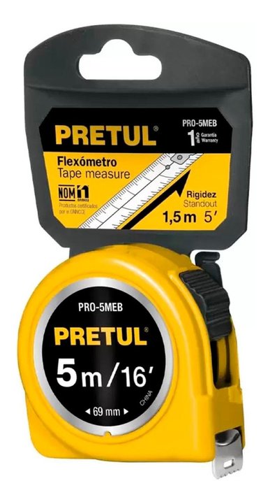 WINCHA DE 5 METROS PRETUL 21606