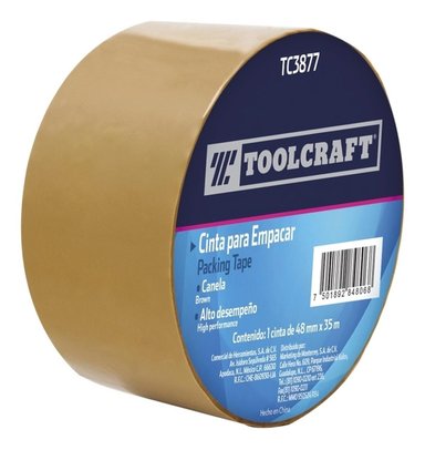 CINTA PARA EMPACAR CANELA 48MM X 35M TOOLCRAFT TC3877