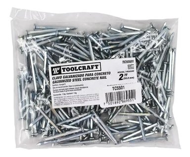 CLAVOS GALVANIZADOS PARA CONCRETO 2 1 KG TOOLCRAFT TC5501